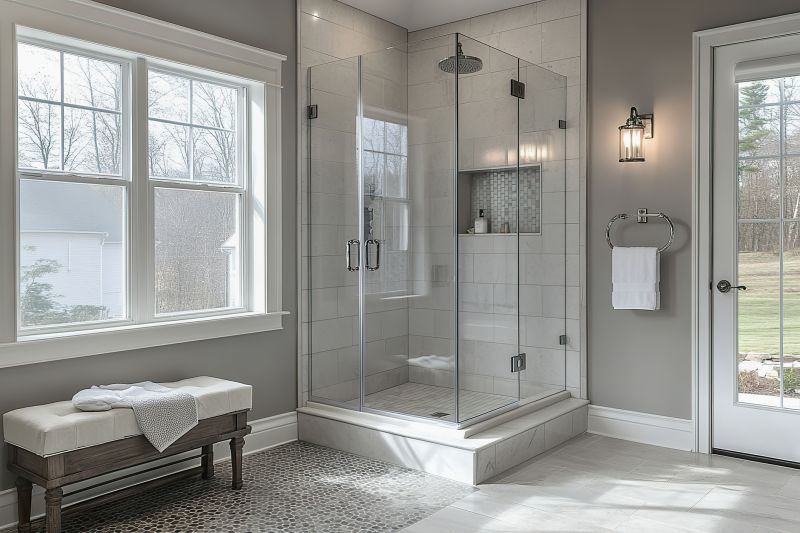 Luxury Shower with Built-in Bench